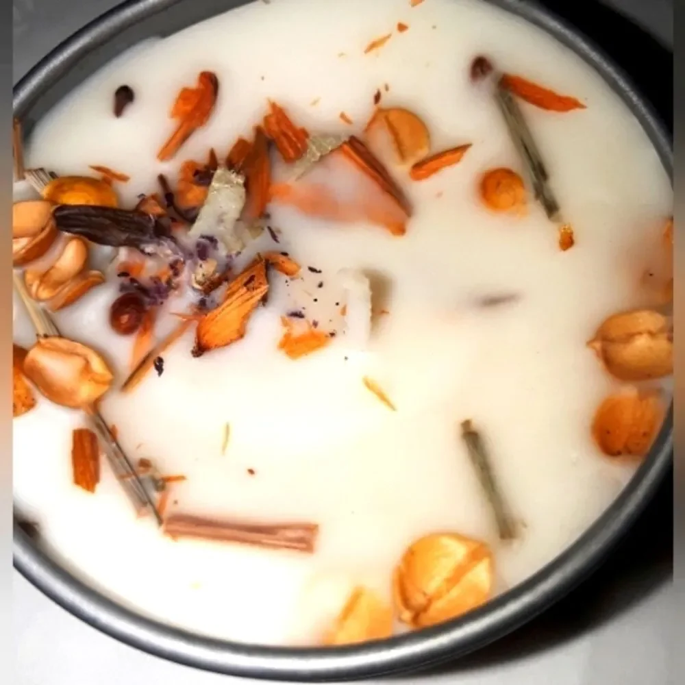 Hand crafted natural Lemongrass candle